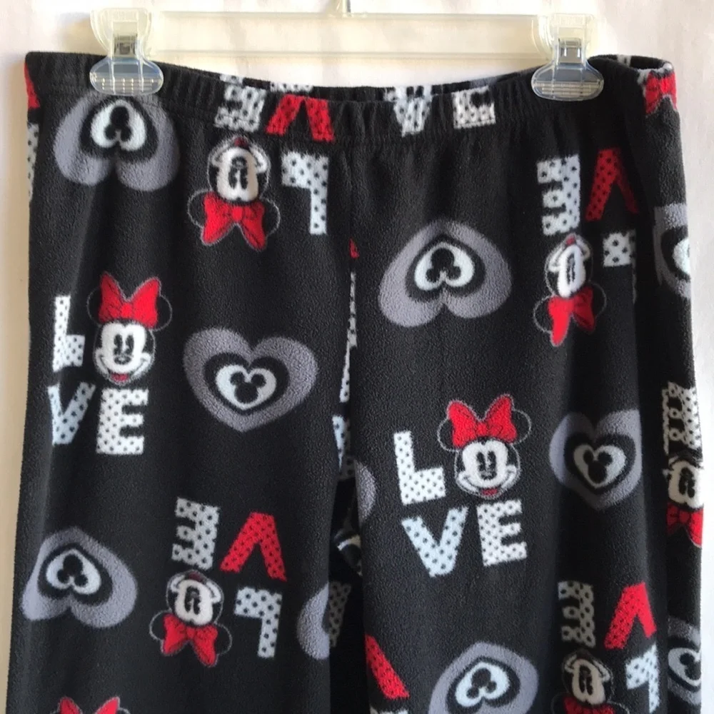 Disney Minnie and Mickey Mouse “Love” sleep / lounge pants, size L - Picture 2 of 11